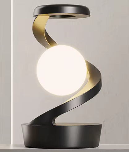 Levitating RGB Moon Lamp with Wireless Charging – Sensor Control