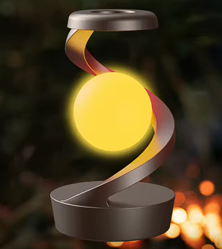 Levitating RGB Moon Lamp with Wireless Charging – Sensor Control