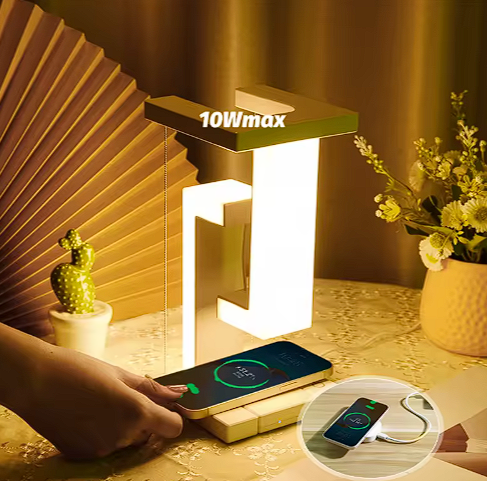 3-in-1 Floating Wireless Charging LED Lamp