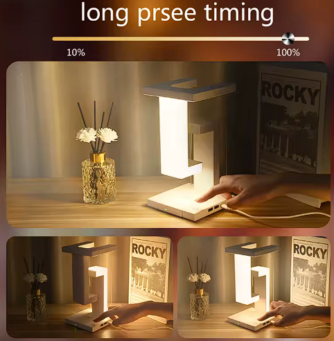 3-in-1 Floating Wireless Charging LED Lamp