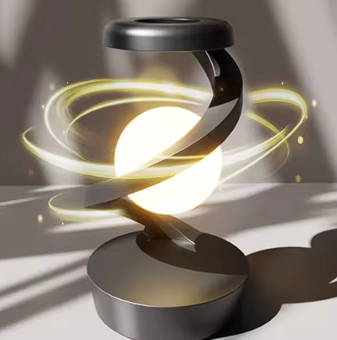 Levitating RGB Moon Lamp with Wireless Charging – Sensor Control
