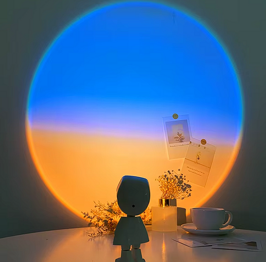 Mini Astronaut Night Light Projector – Rechargeable Sunset Lamp